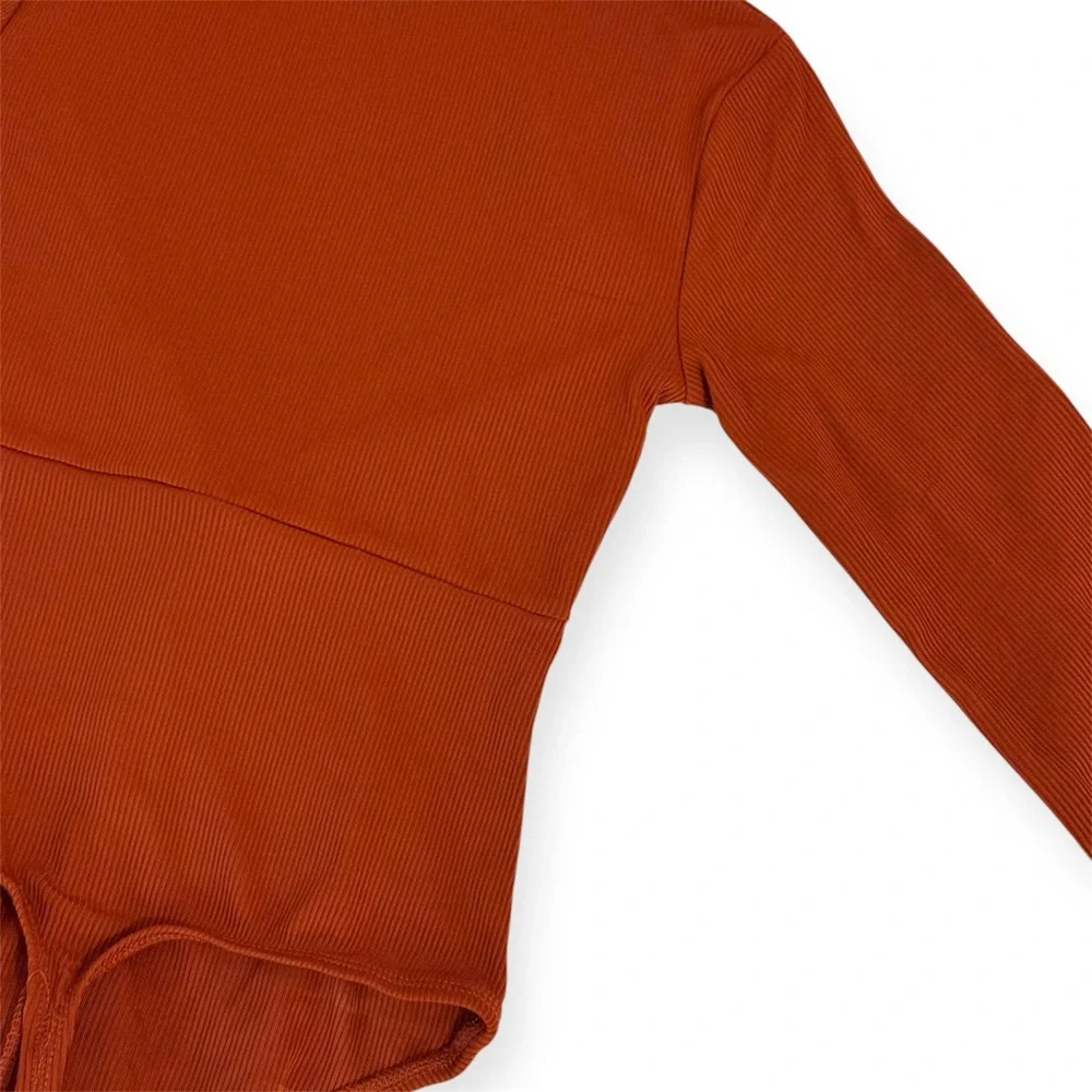 Revamped Blood Orange Long Sleeve Bodysuit | Small | NWT - Picture 6 of 9